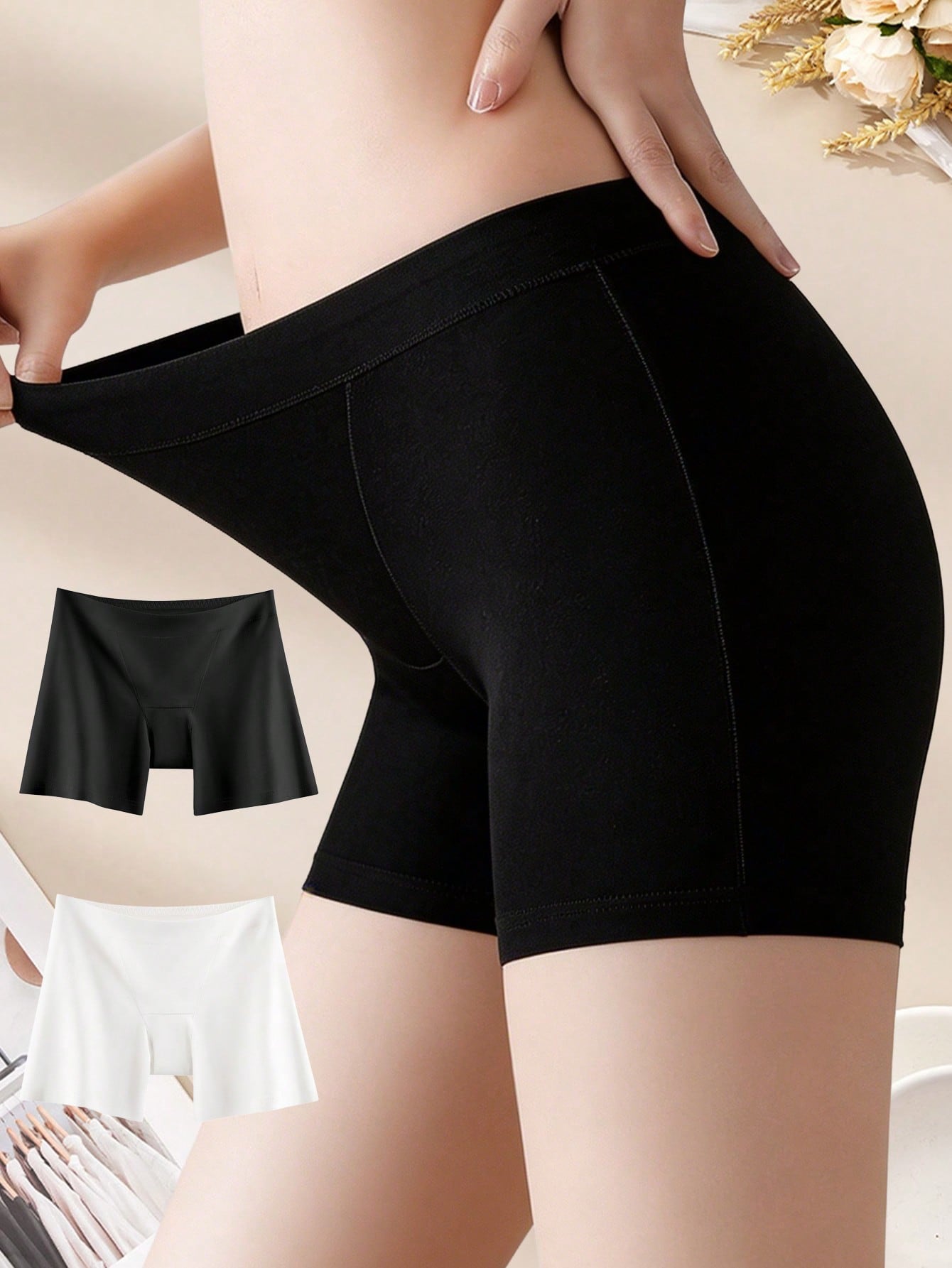 Boxer Brief Pack Cotton - 2 STUKS Katoenen veiligheidsshorts voor dames,