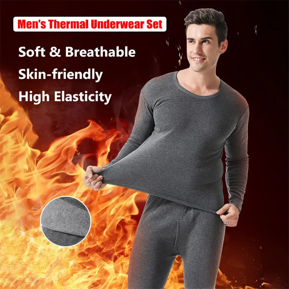 Thermal Long John - Winter heren thermisch ondergoed set zacht