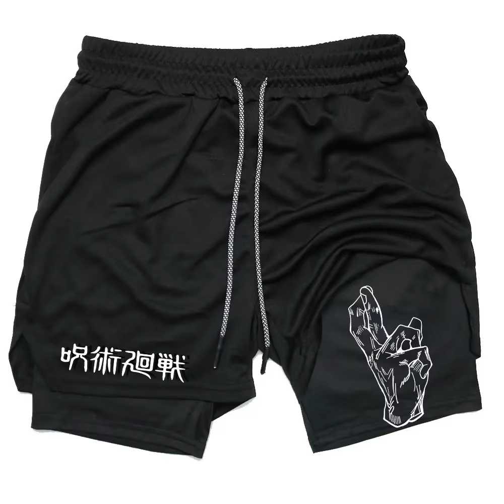 Compression Shorts Athletes - Anime Jujutsu Kaisen Gym Korte Fitness