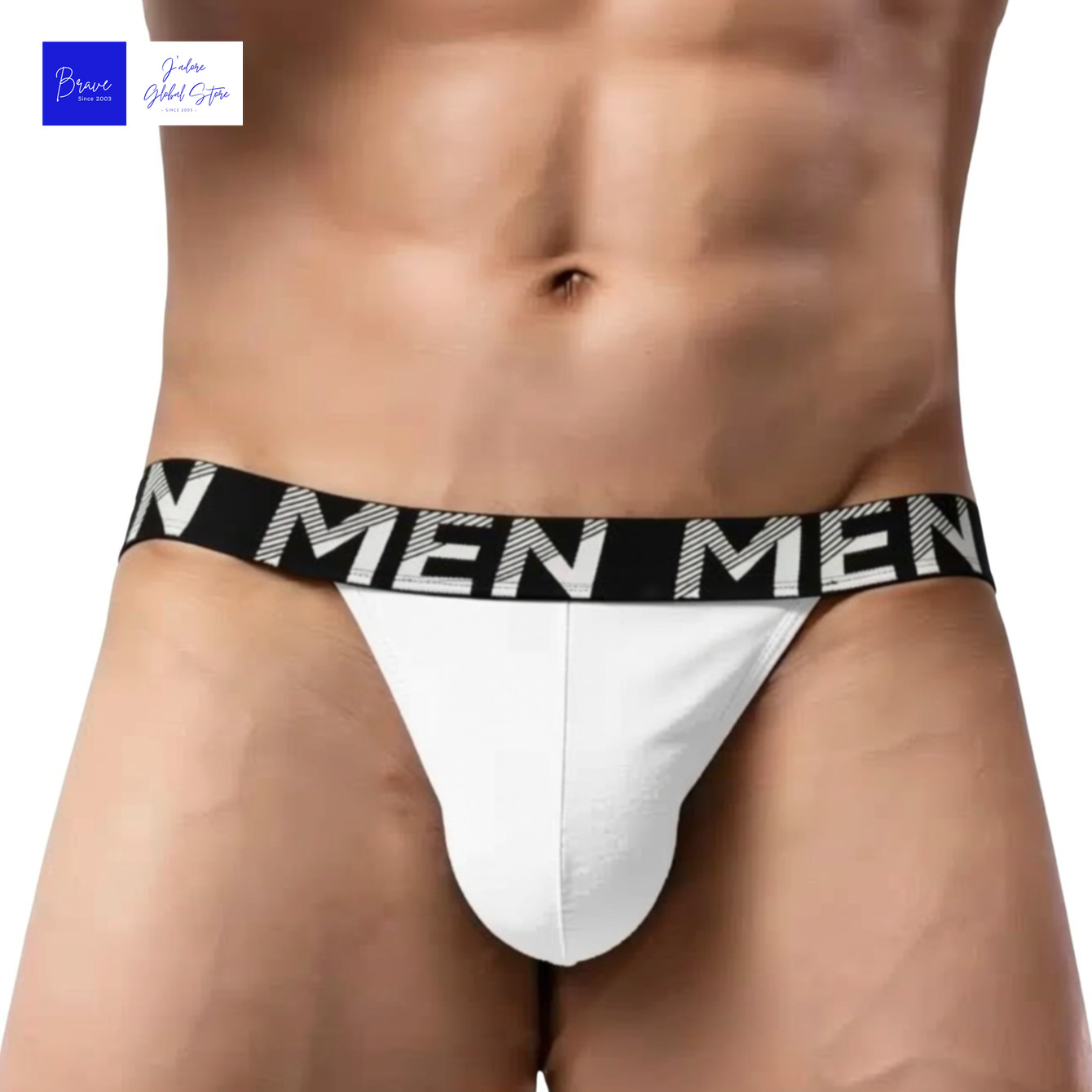 Jockstrap Athletic - Herenslip met letterprint op de tailleband
