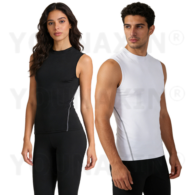 YOUNAXIN Unisex mouwloze compr - Base Layer Top recensie en prijs