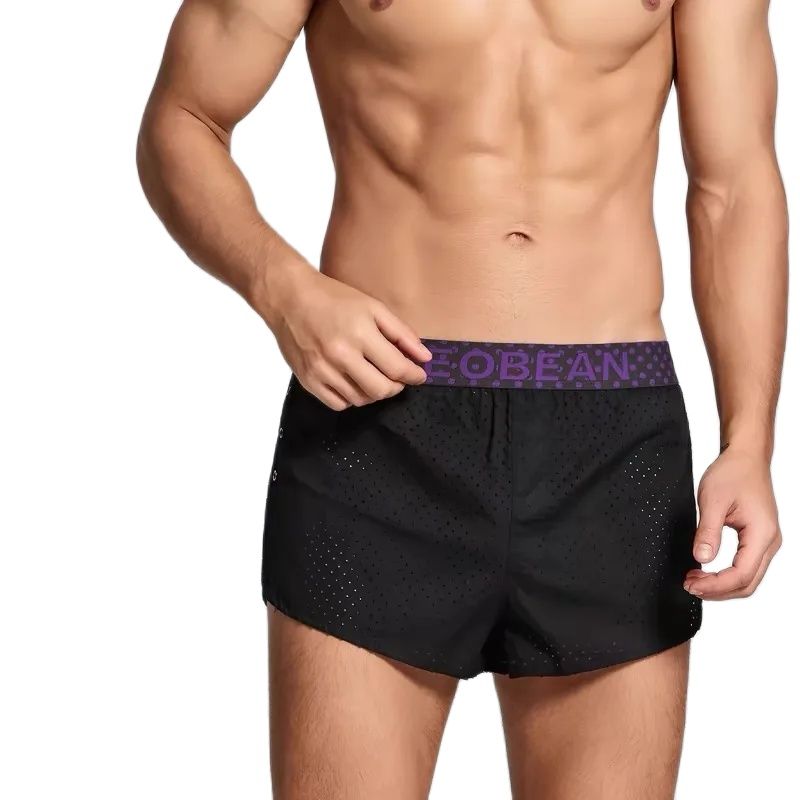 Nieuwe Mode Mannen Knoop Split - Mesh Sport Boxer recensie en prijs